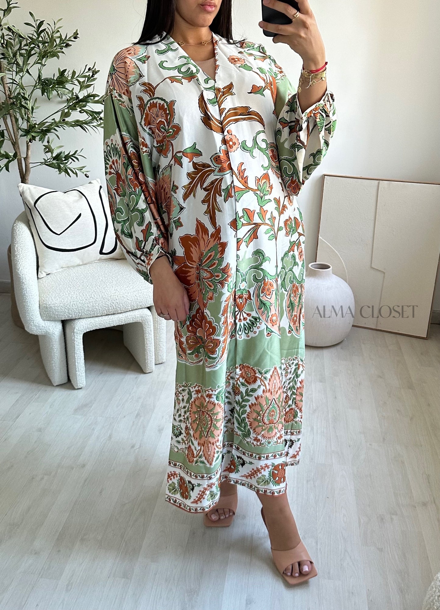 Robe kimono AMIRI | Vert