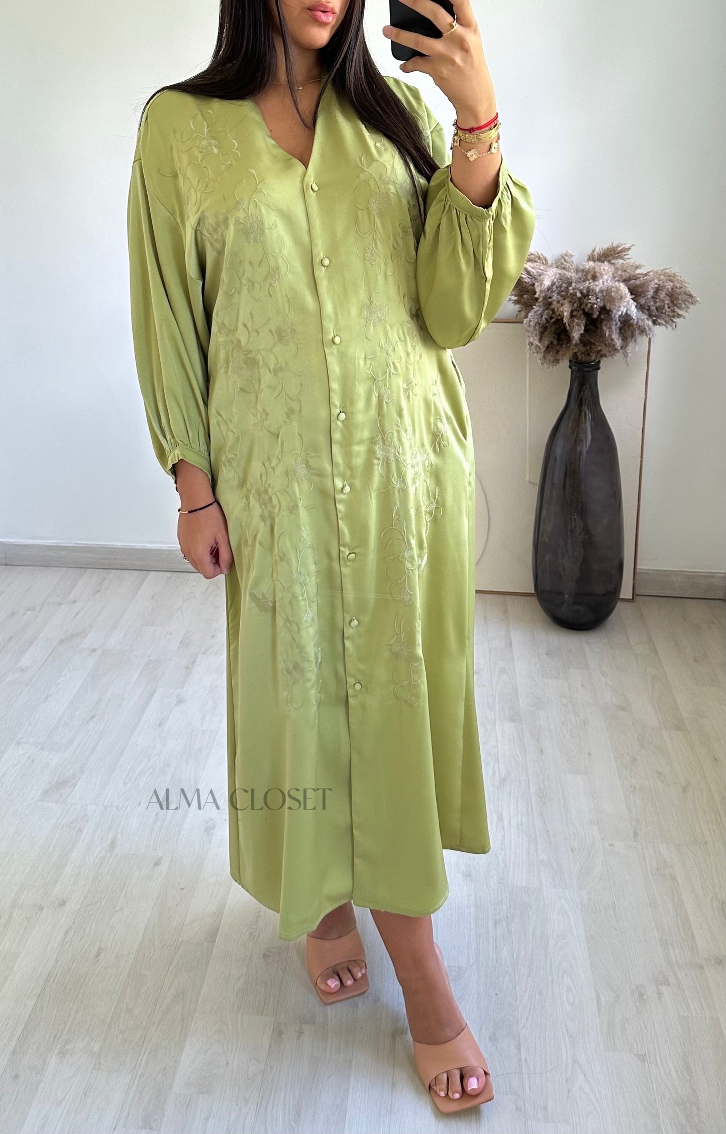 Robe tunique brodée | Avocat