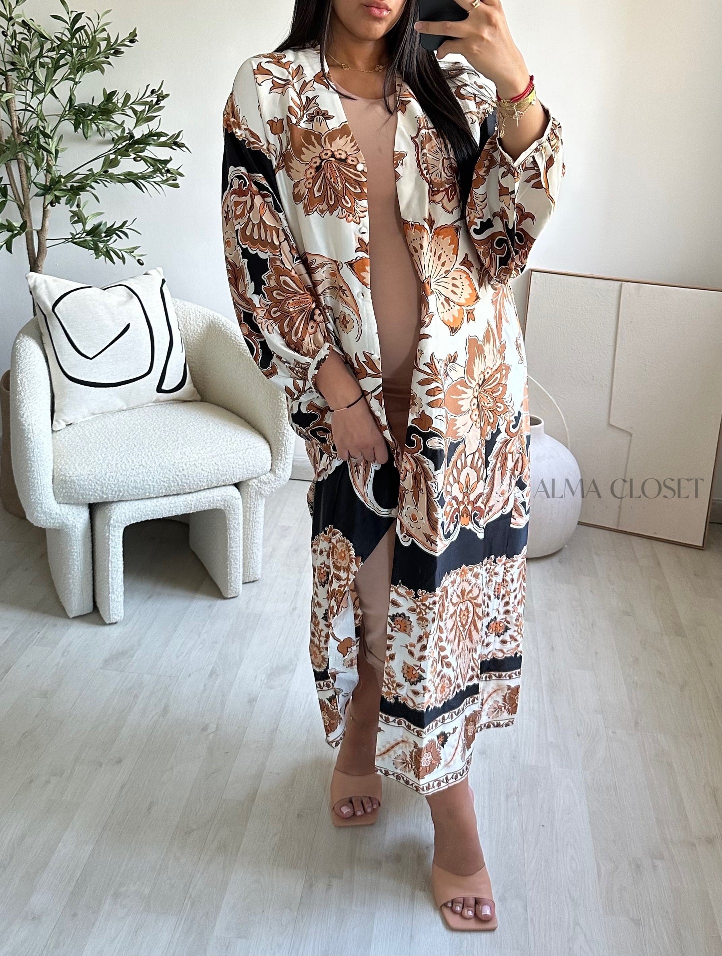 Robe kimono AMIRI | Noir