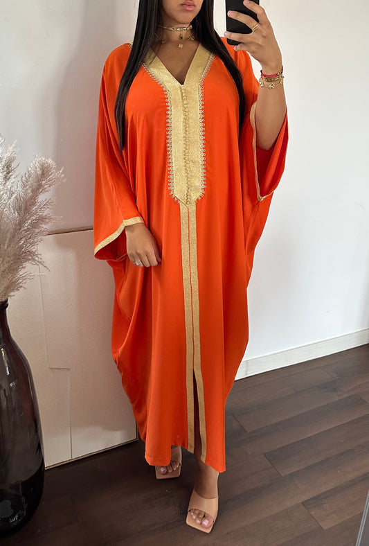 Robe MOROCCO sans ceinture | Orange
