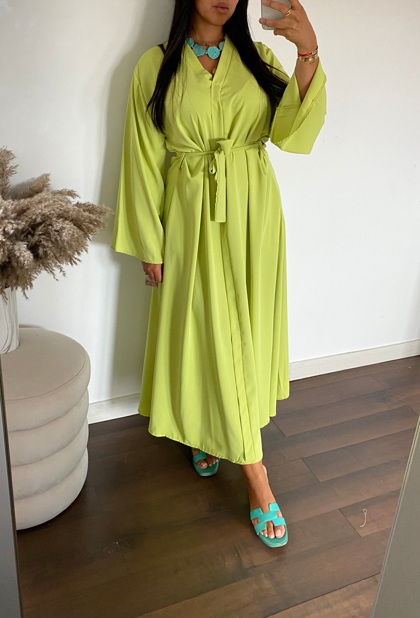 Abaya Dana | Vert anis
