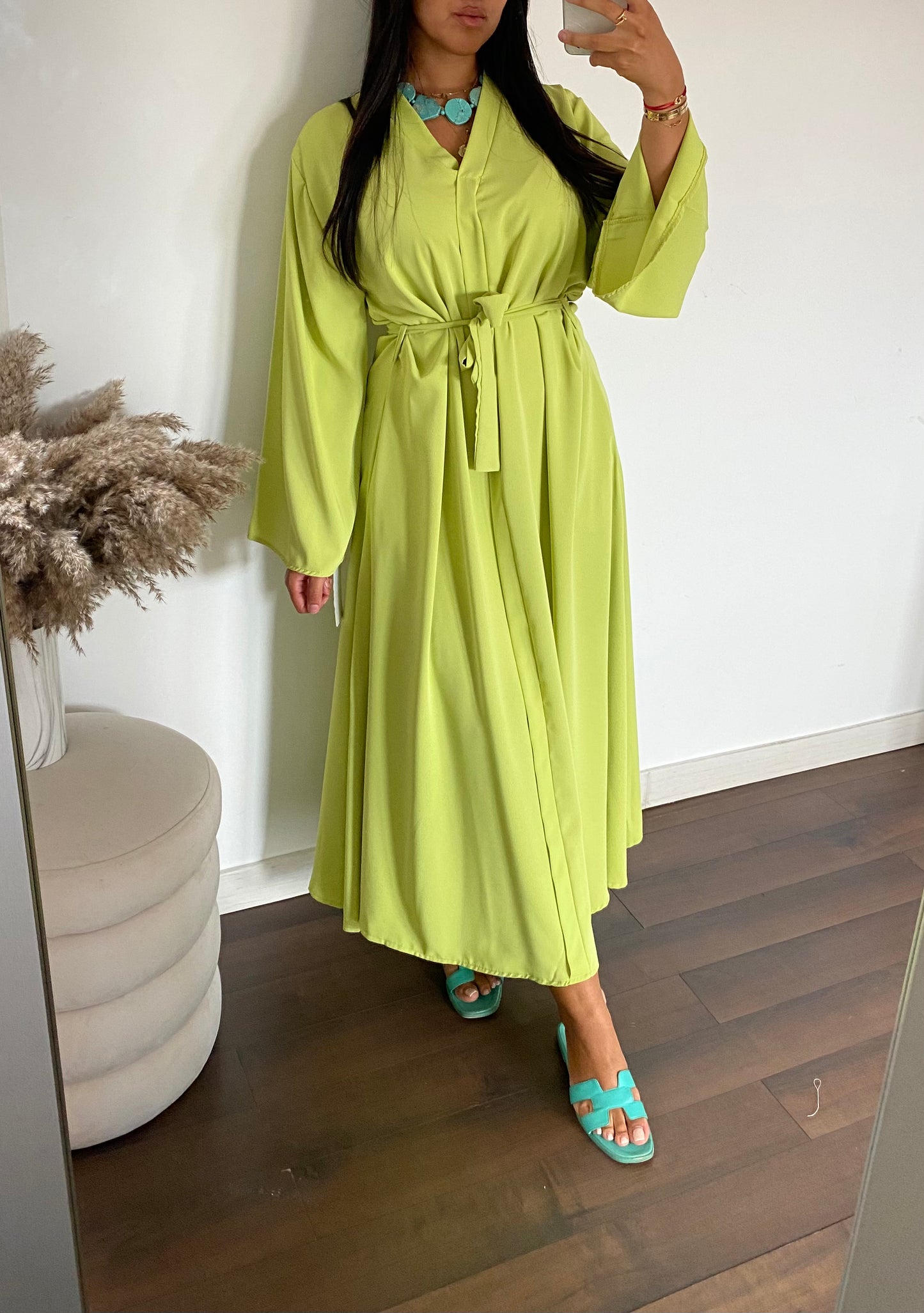 Abaya Dana | Vert anis